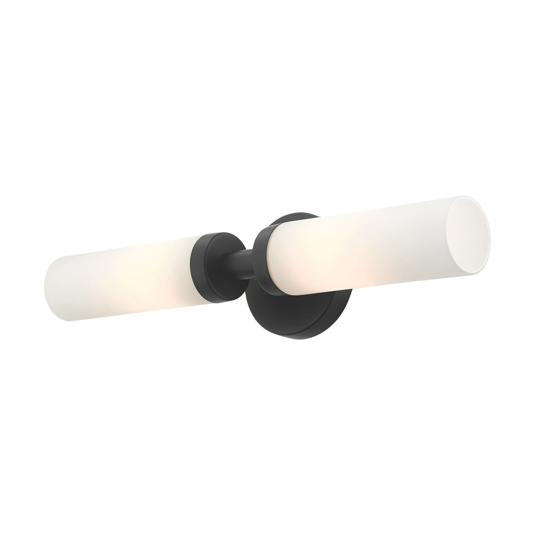 2 Light Black Ada Vanity Sconce