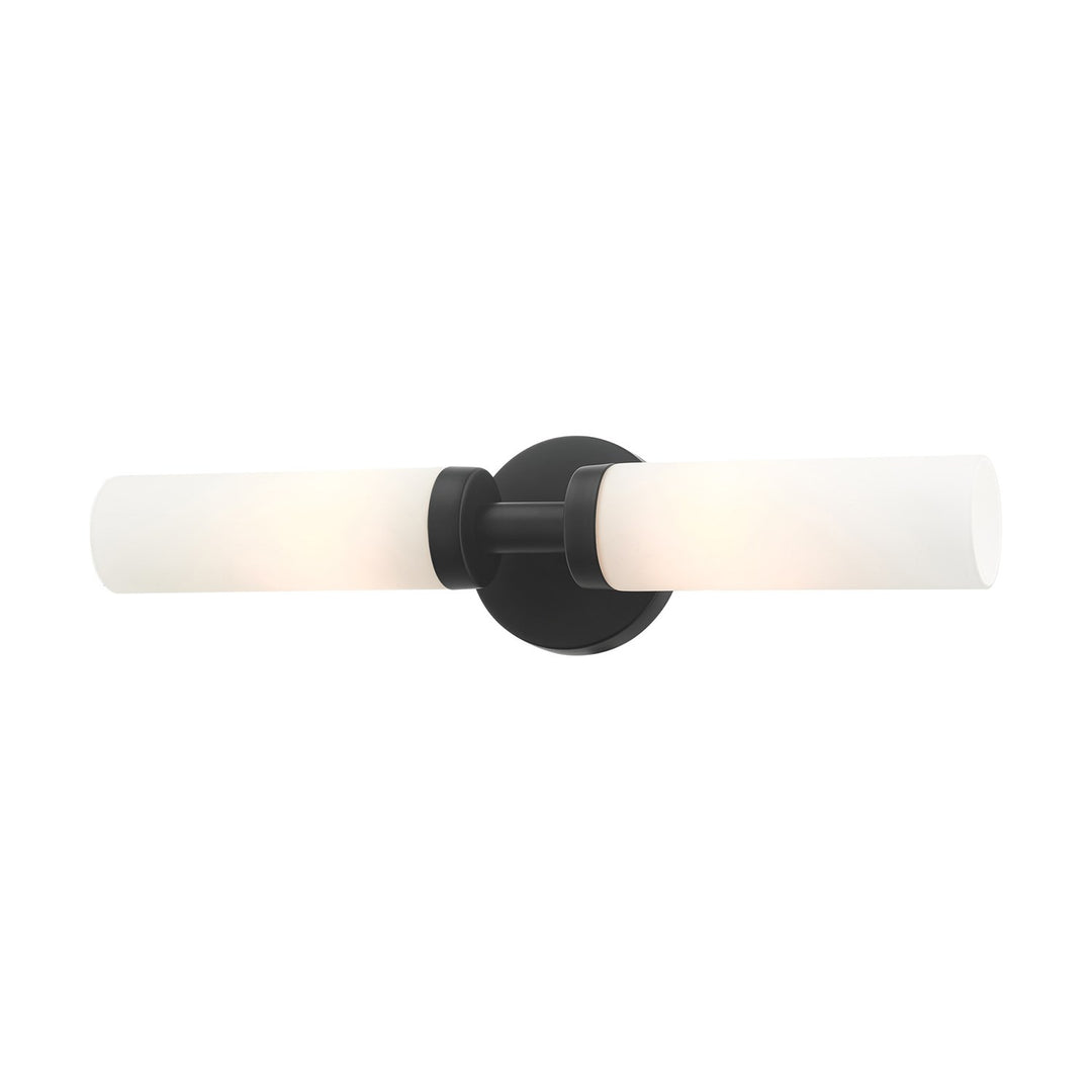 2 Light Black Ada Vanity Sconce