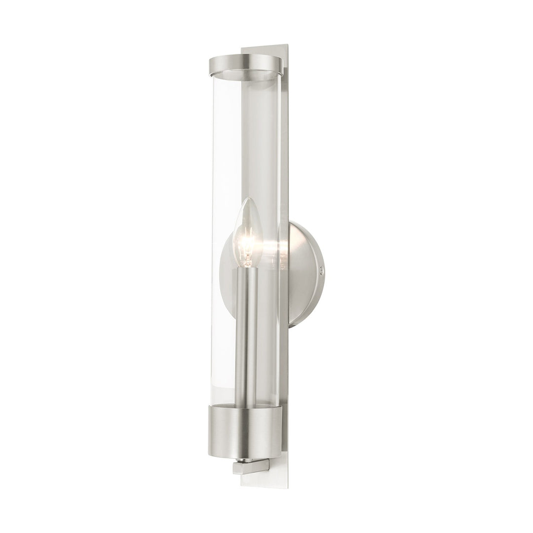 1 Light Brushed Nickel Ada Single Sconce by Livex Lighting