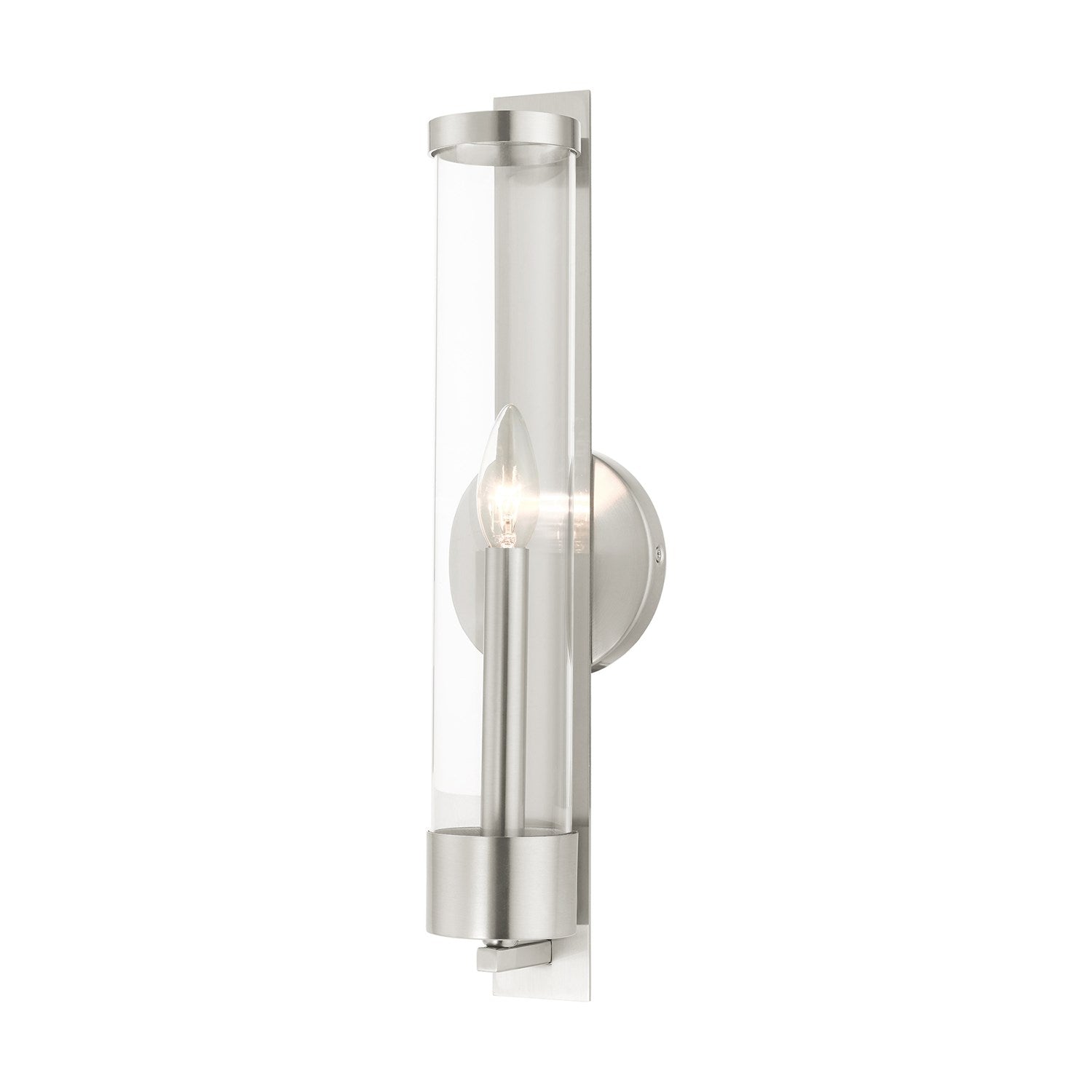 1 Light Brushed Nickel Ada Single Sconce by Livex Lighting