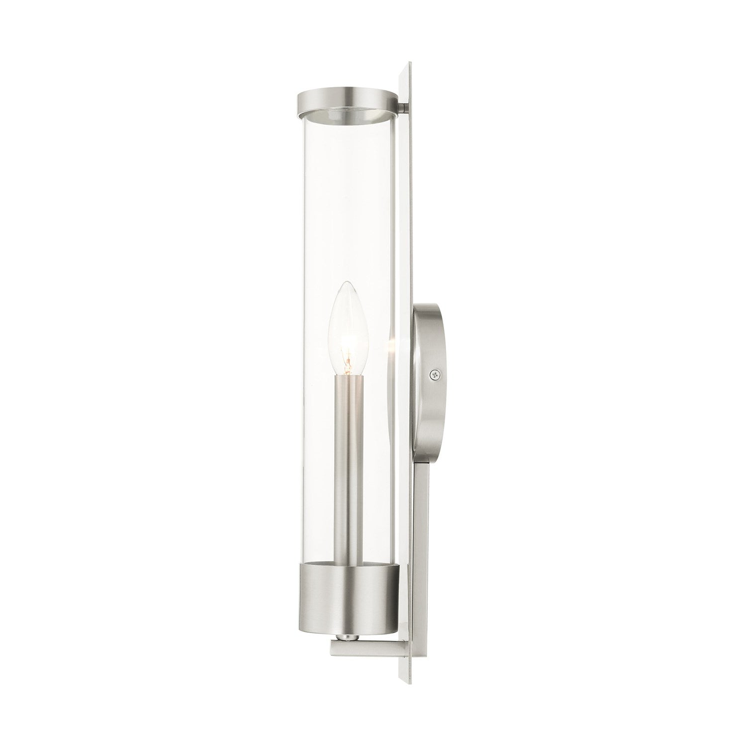 1 Light Brushed Nickel Ada Single Sconce