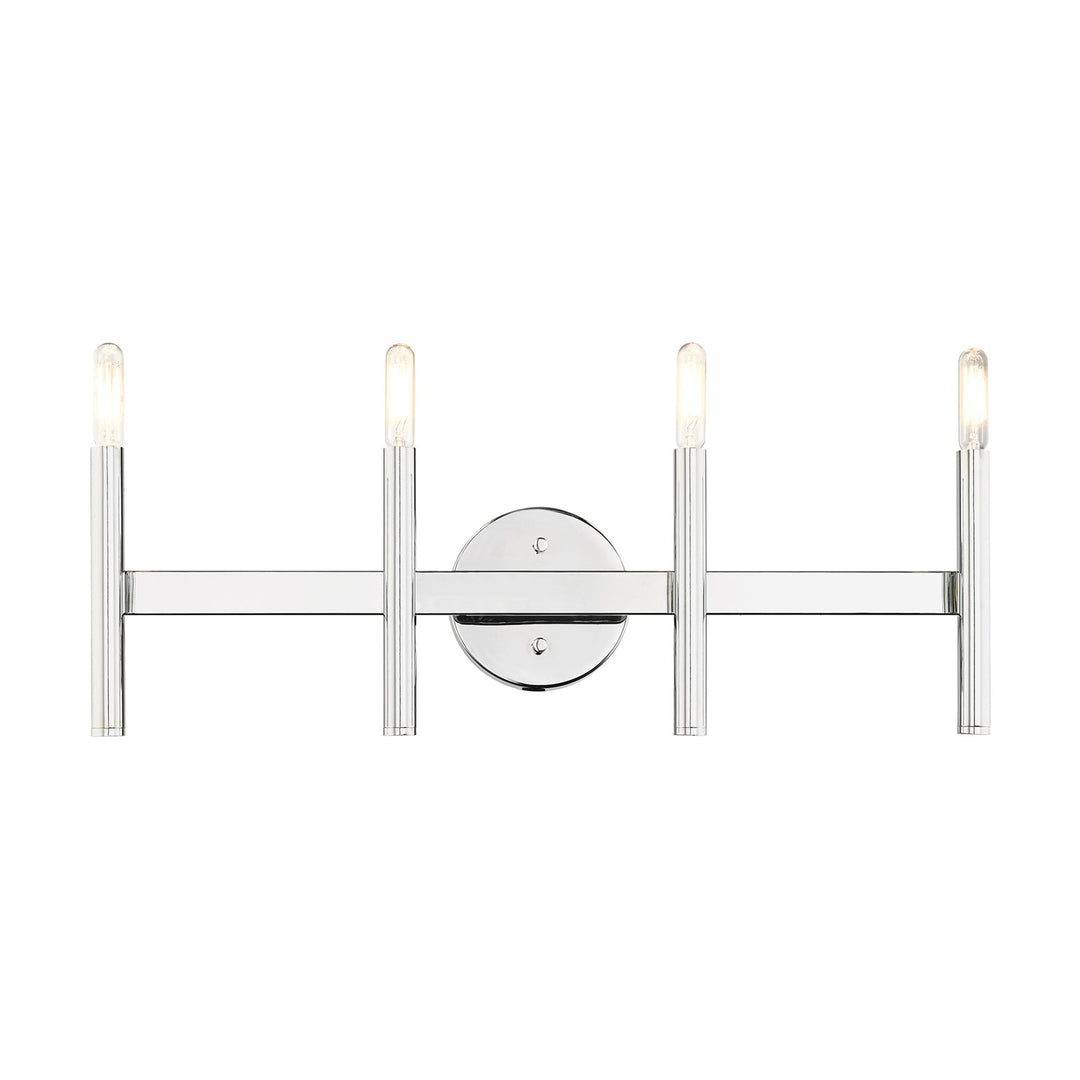 4 Light Polished Chrome Ada Vanity Sconce by Livex Lighting