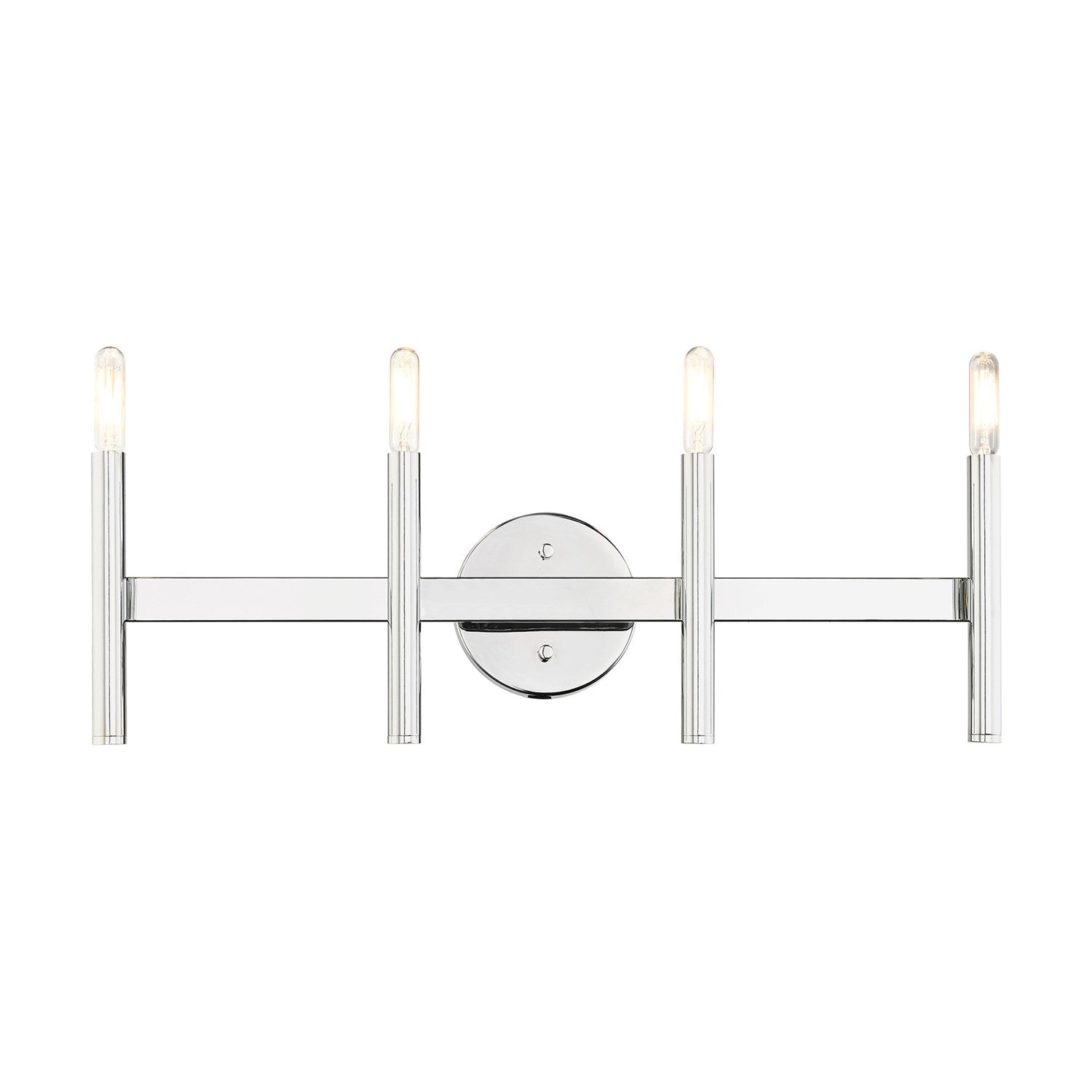 4 Light Polished Chrome Ada Vanity Sconce by Livex Lighting