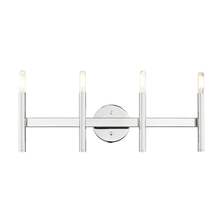 4 Light Polished Chrome Ada Vanity Sconce by Livex Lighting