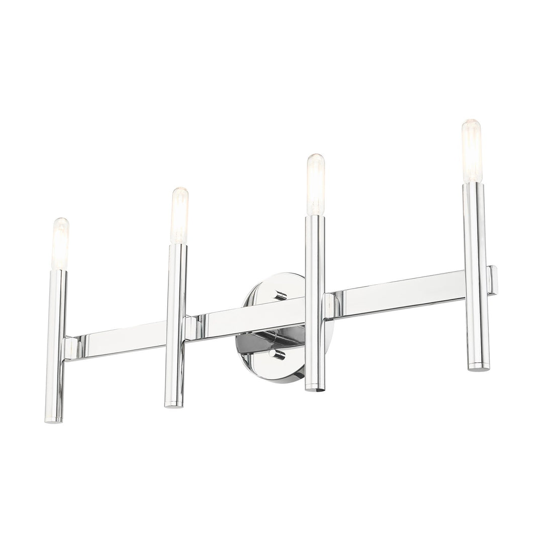 4 Light Polished Chrome Ada Vanity Sconce