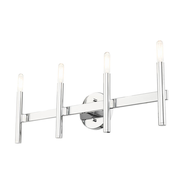 4 Light Polished Chrome Ada Vanity Sconce