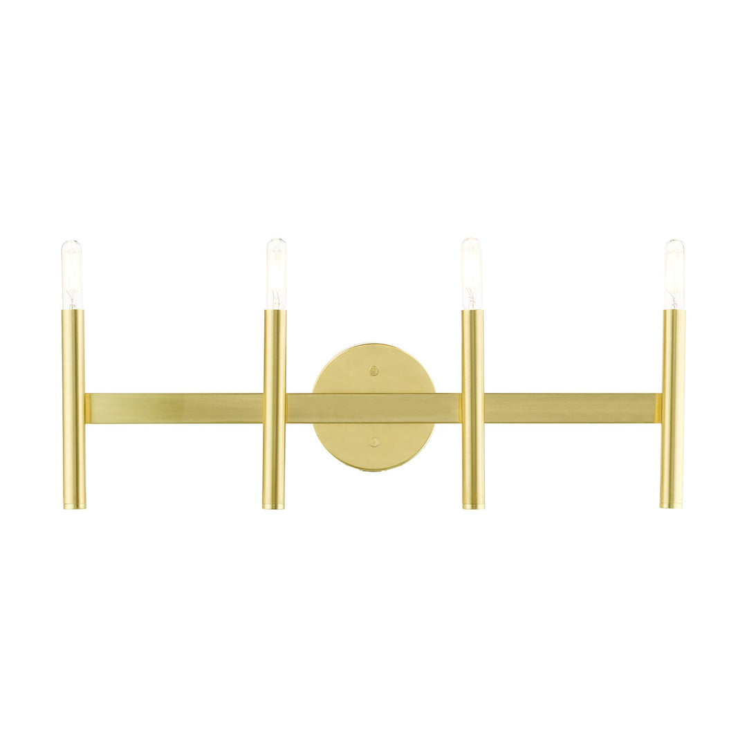 4 Light Satin Brass Ada Vanity Sconce by Livex Lighting