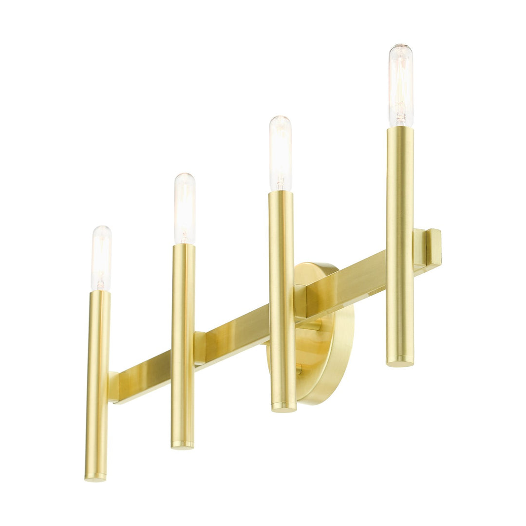4 Light Satin Brass Ada Vanity Sconce
