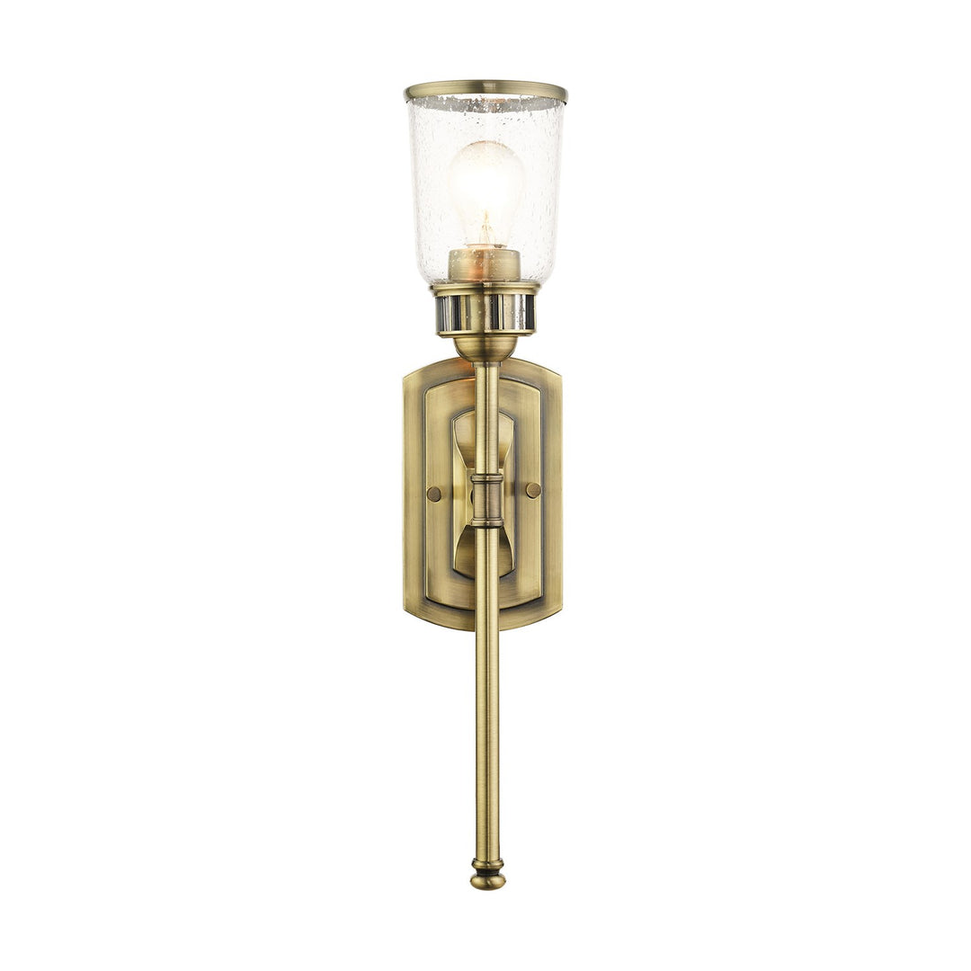 1 Light Antique Brass Single Sconce