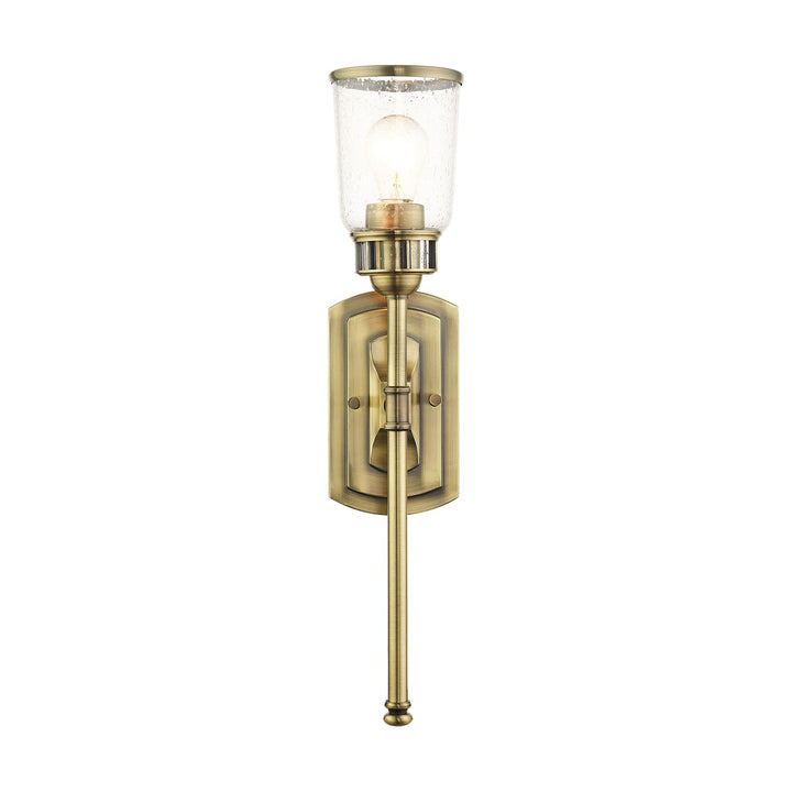 1 Light Antique Brass Single Sconce