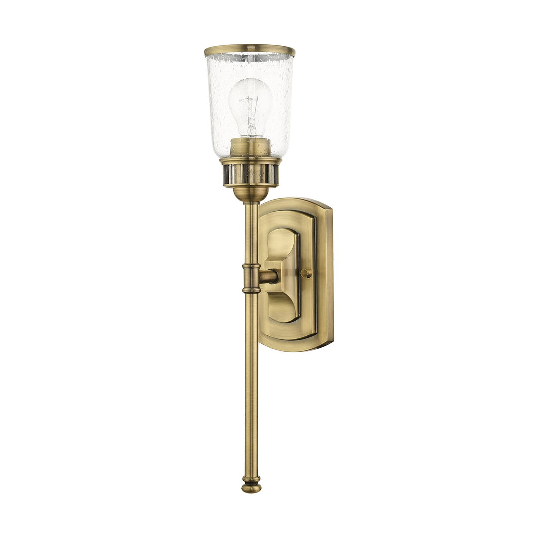 1 Light Antique Brass Single Sconce