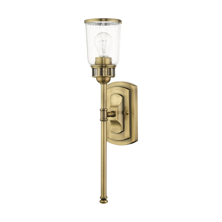 1 Light Antique Brass Single Sconce