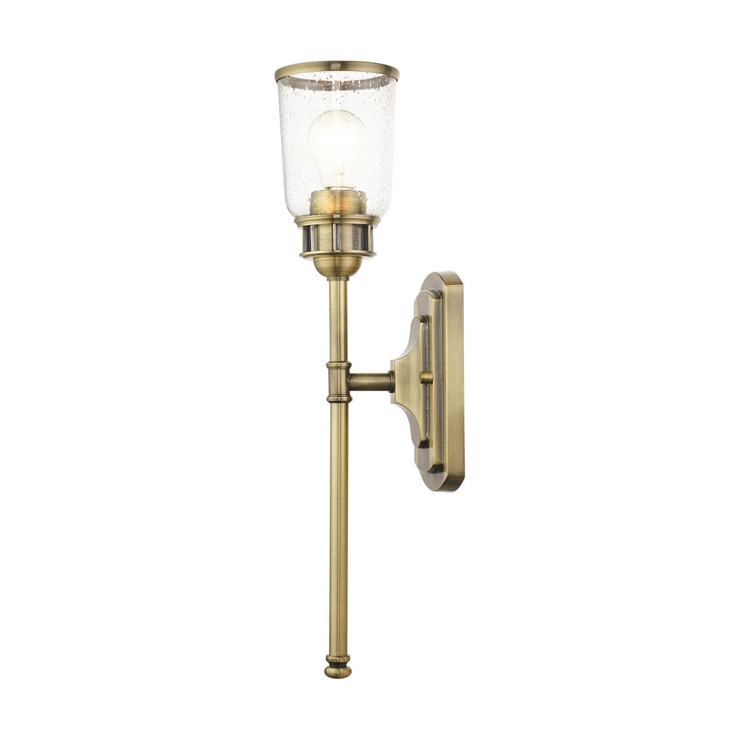 1 Light Antique Brass Single Sconce