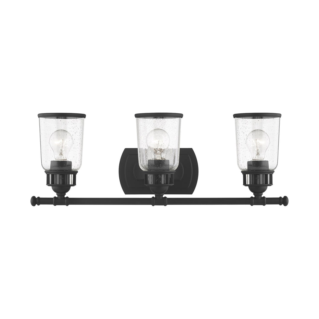 3 Light Black Bath Vanity by Livex Lighting