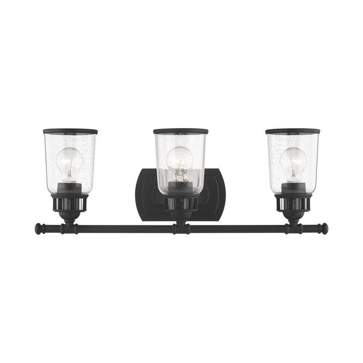 3 Light Black Bath Vanity by Livex Lighting
