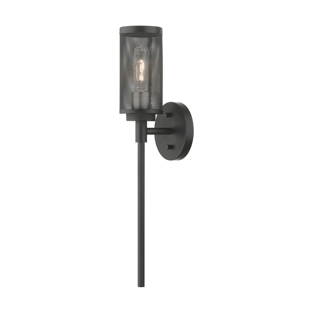 1 Light Black Wall Sconce by Livex Lighting