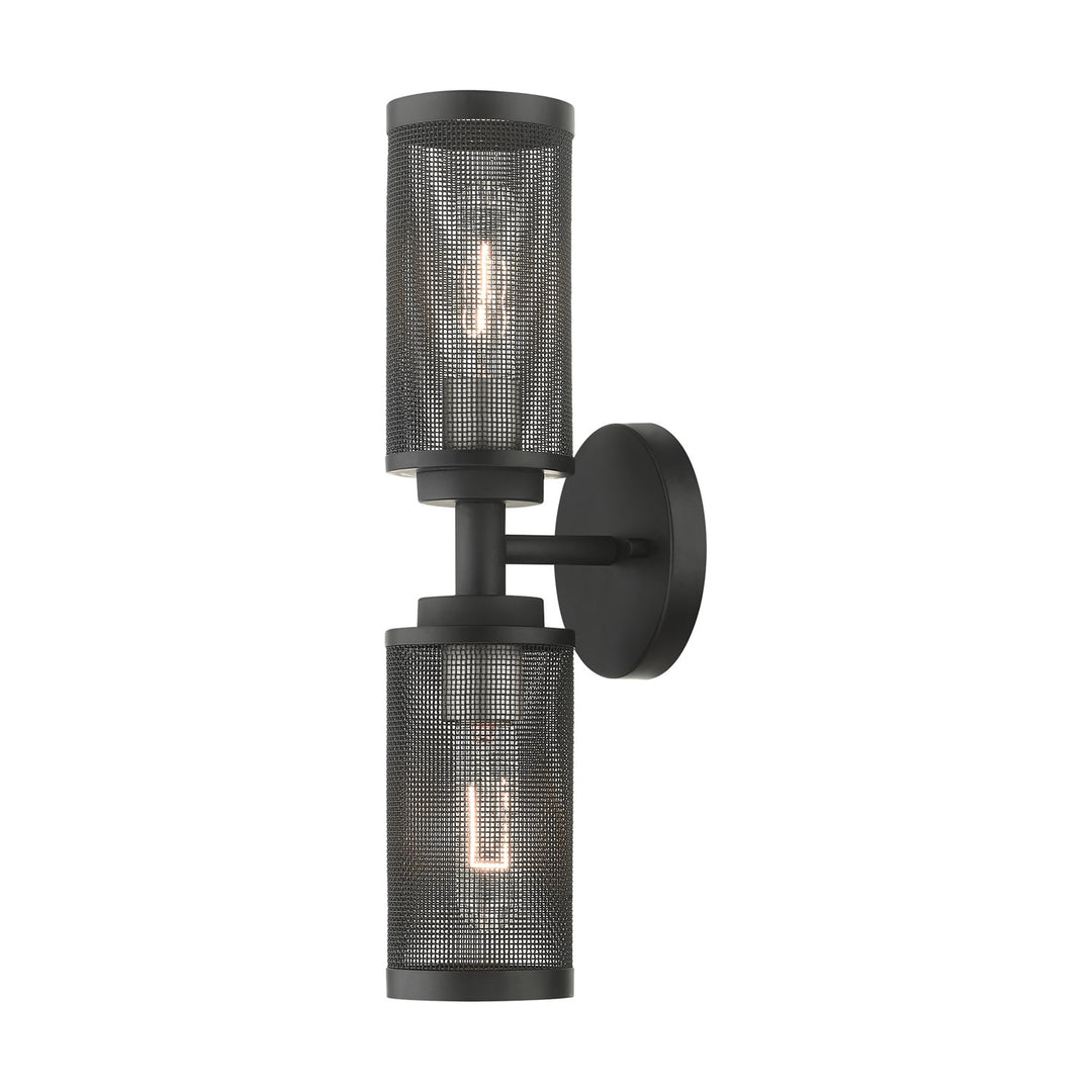 2 Light Black Wall Sconce by Livex Lighting