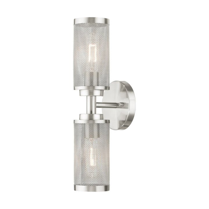 2 Light Brushed Nickel Wall Sconce by Livex Lighting