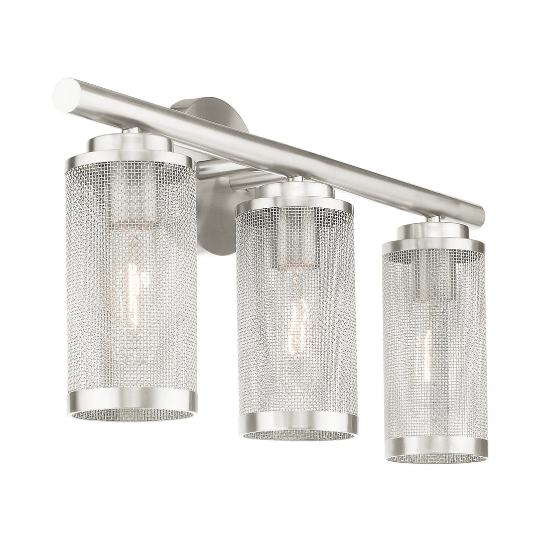 3 Light Brushed Nickel Bath Vanity