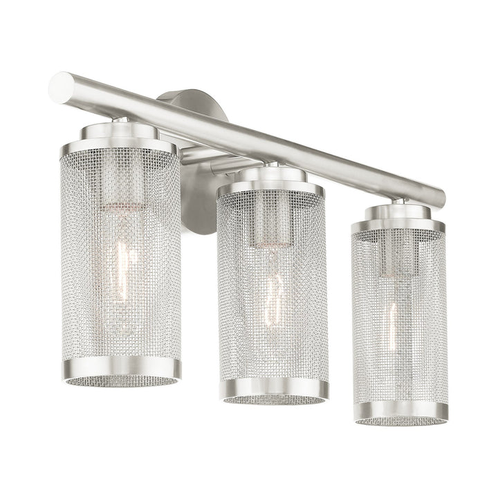 3 Light Brushed Nickel Bath Vanity
