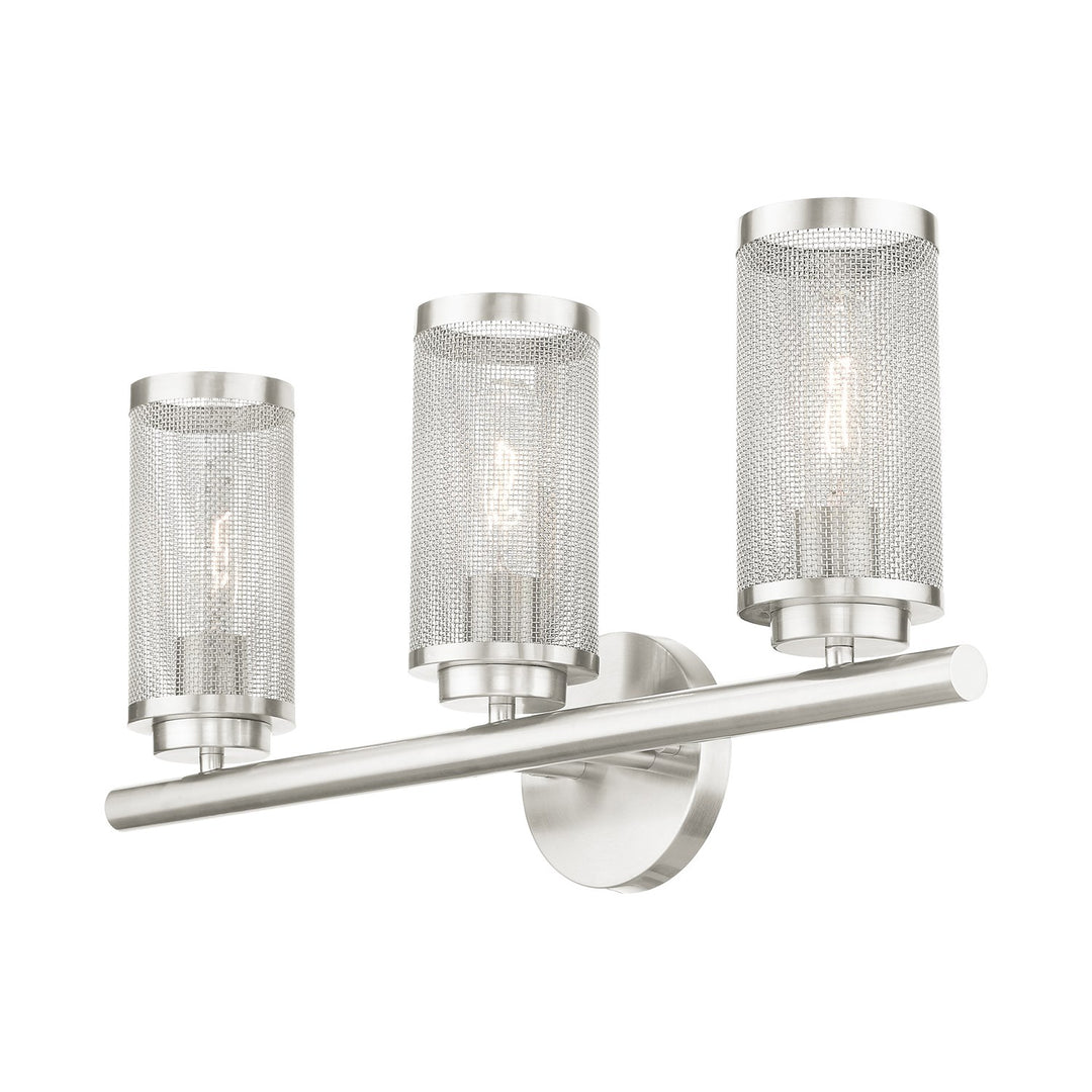 3 Light Brushed Nickel Bath Vanity