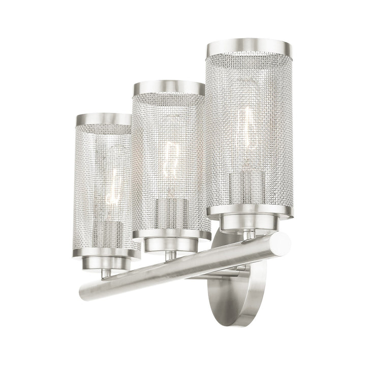 3 Light Brushed Nickel Bath Vanity