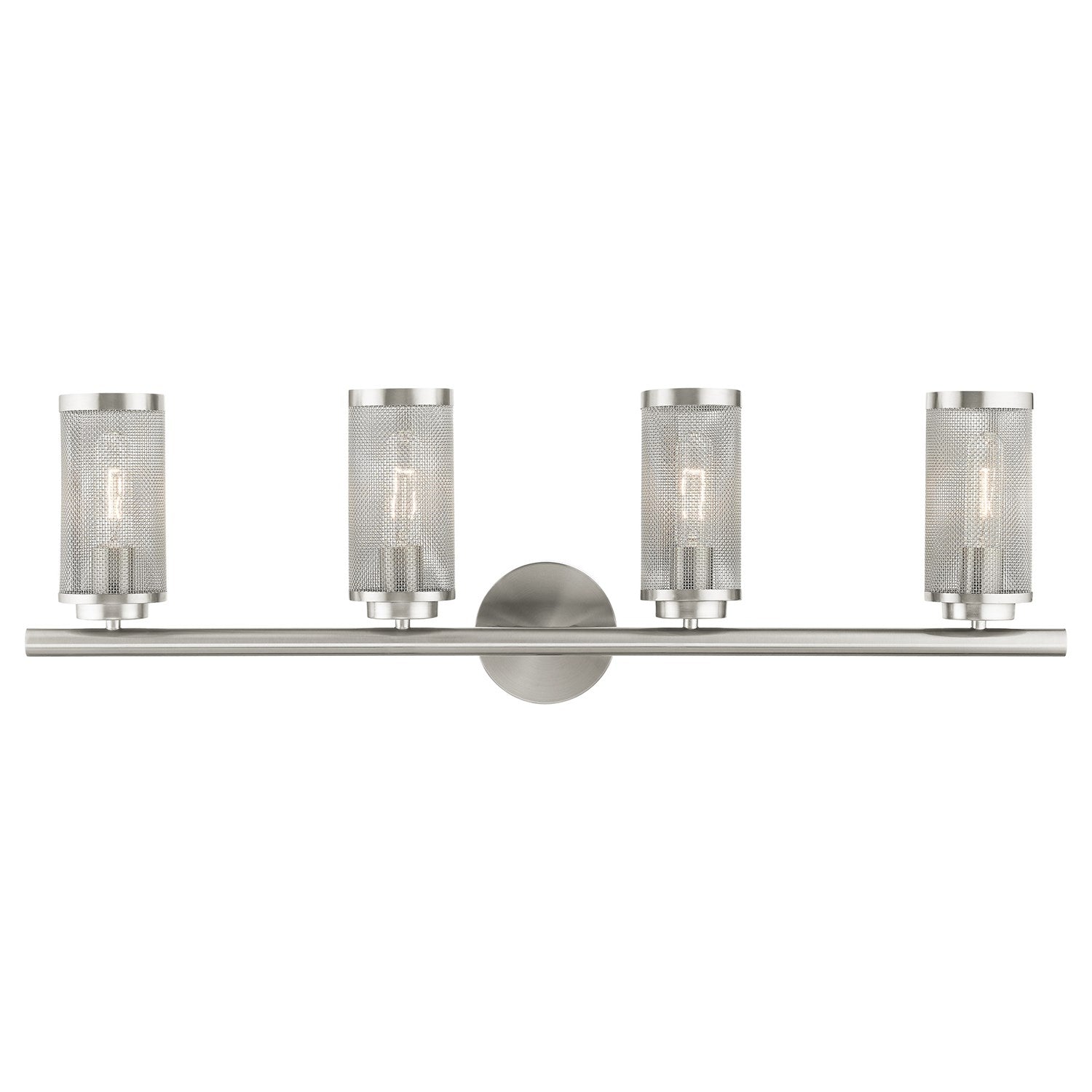 4 Light Brushed Nickel Bath Vanity by Livex Lighting