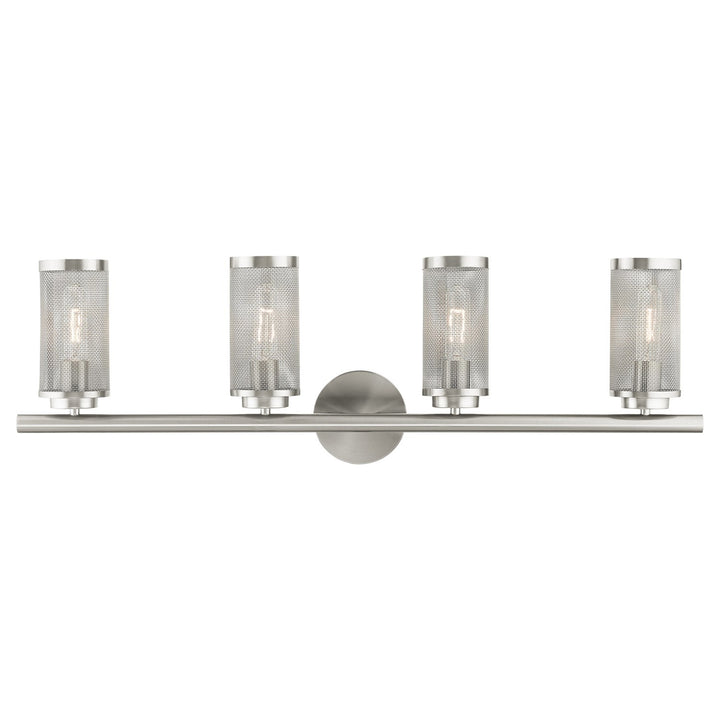 4 Light Brushed Nickel Bath Vanity by Livex Lighting