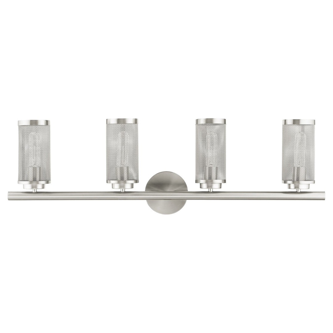 4 Light Brushed Nickel Bath Vanity
