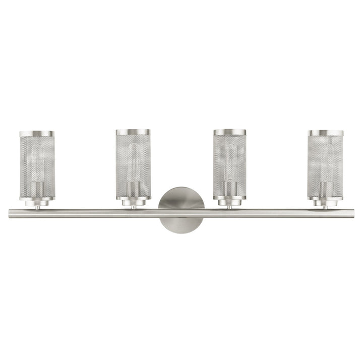 4 Light Brushed Nickel Bath Vanity