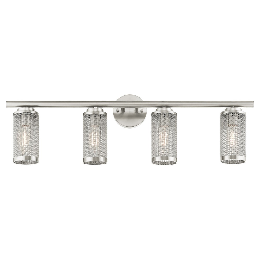 4 Light Brushed Nickel Bath Vanity