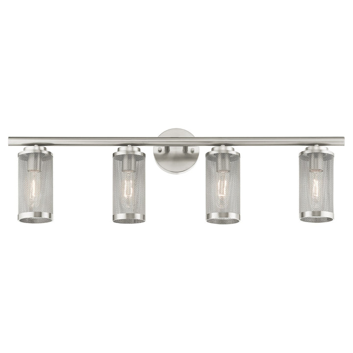 4 Light Brushed Nickel Bath Vanity