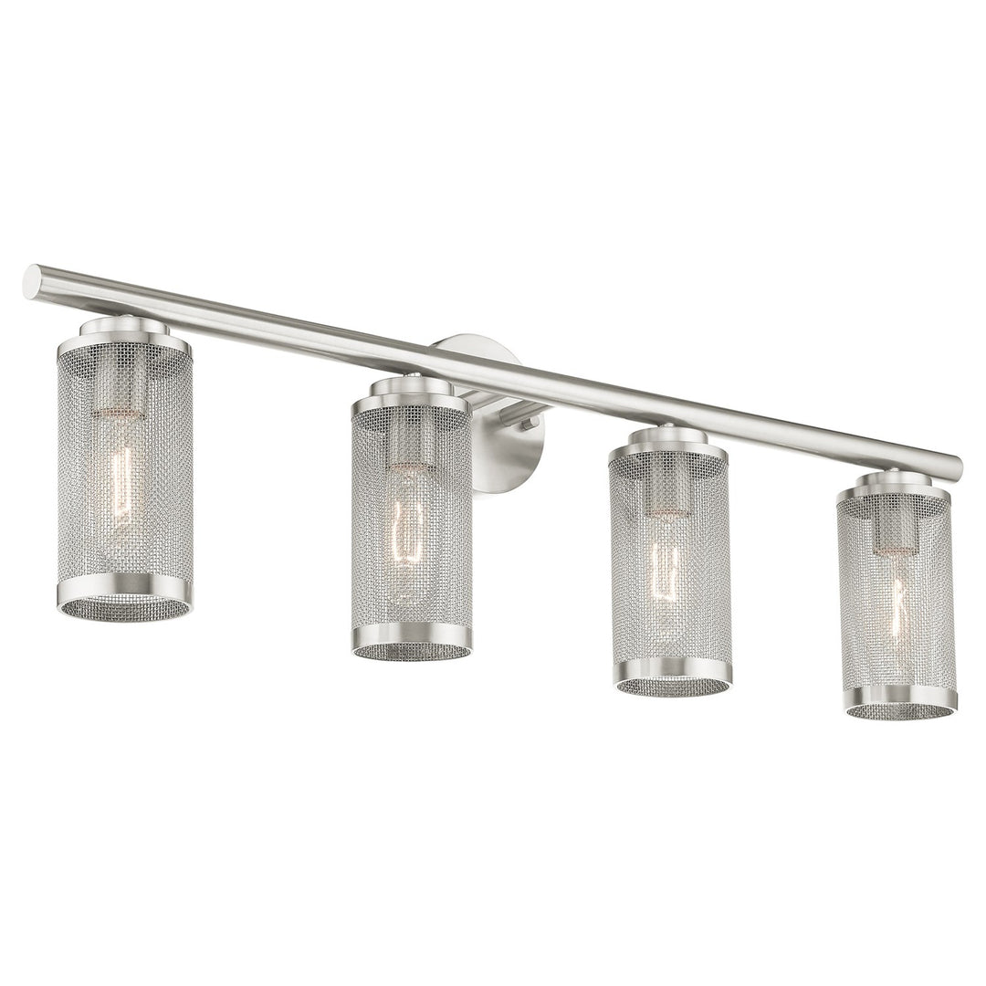 4 Light Brushed Nickel Bath Vanity
