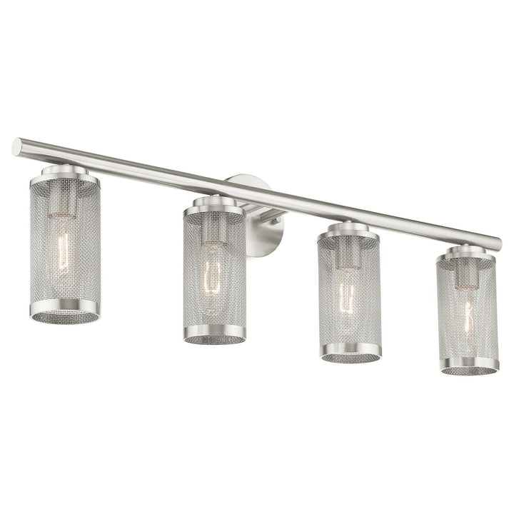 4 Light Brushed Nickel Bath Vanity