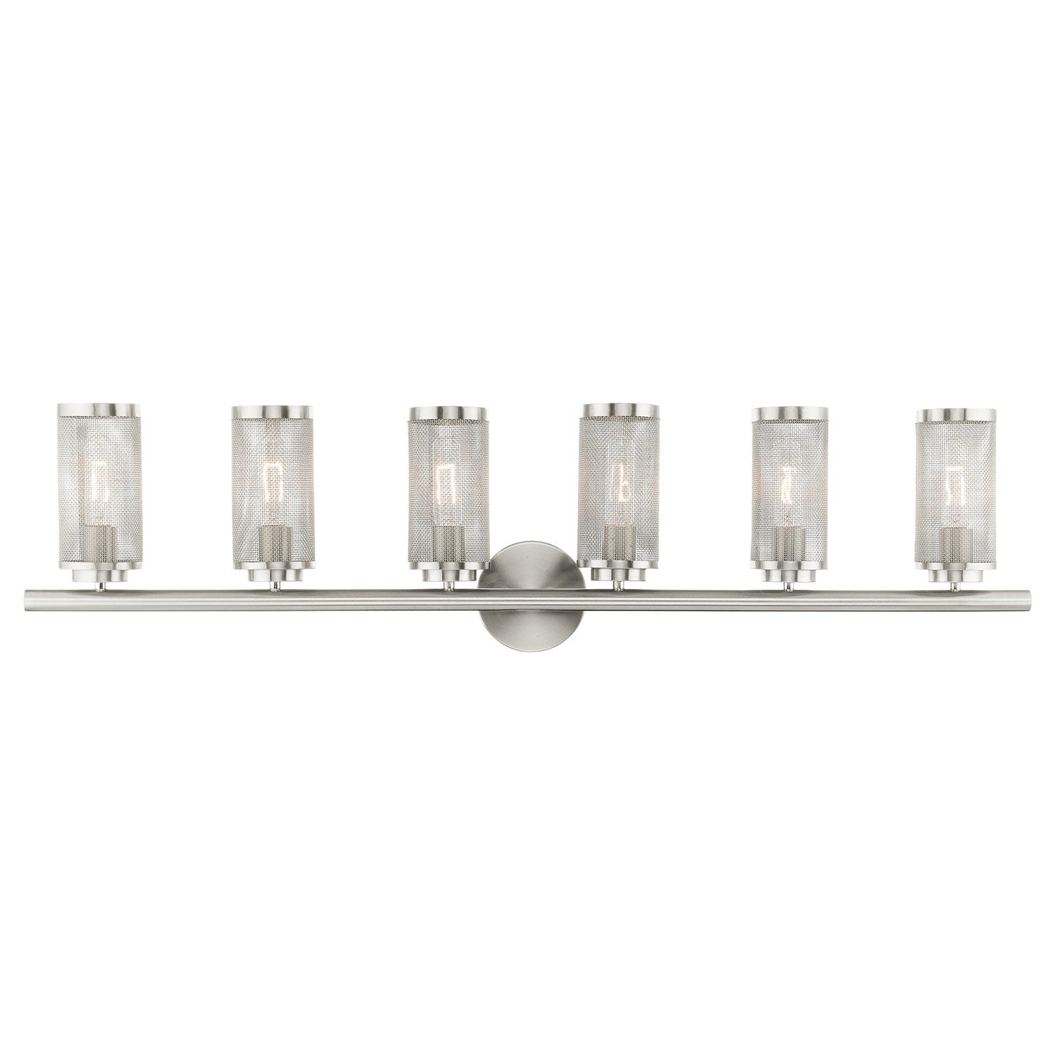6 Light Brushed Nickel Bath Vanity by Livex Lighting