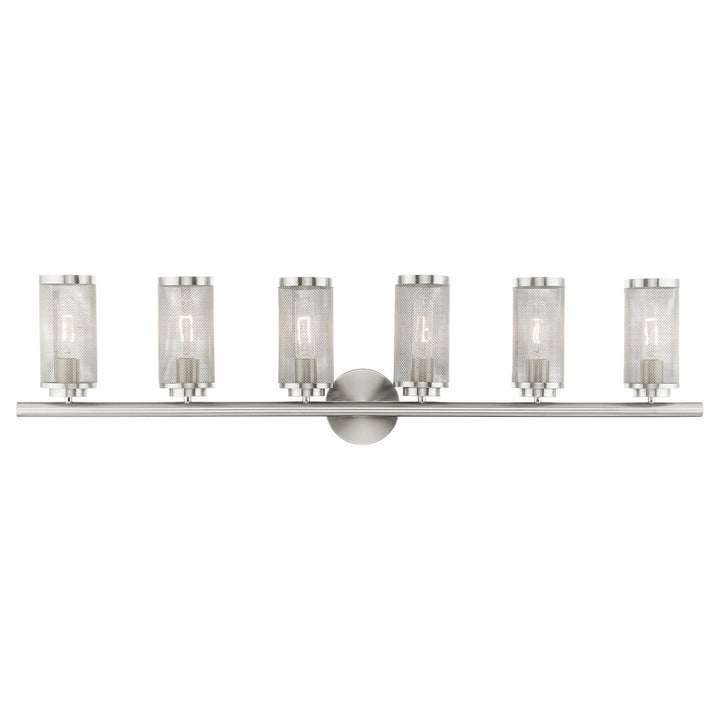6 Light Brushed Nickel Bath Vanity by Livex Lighting
