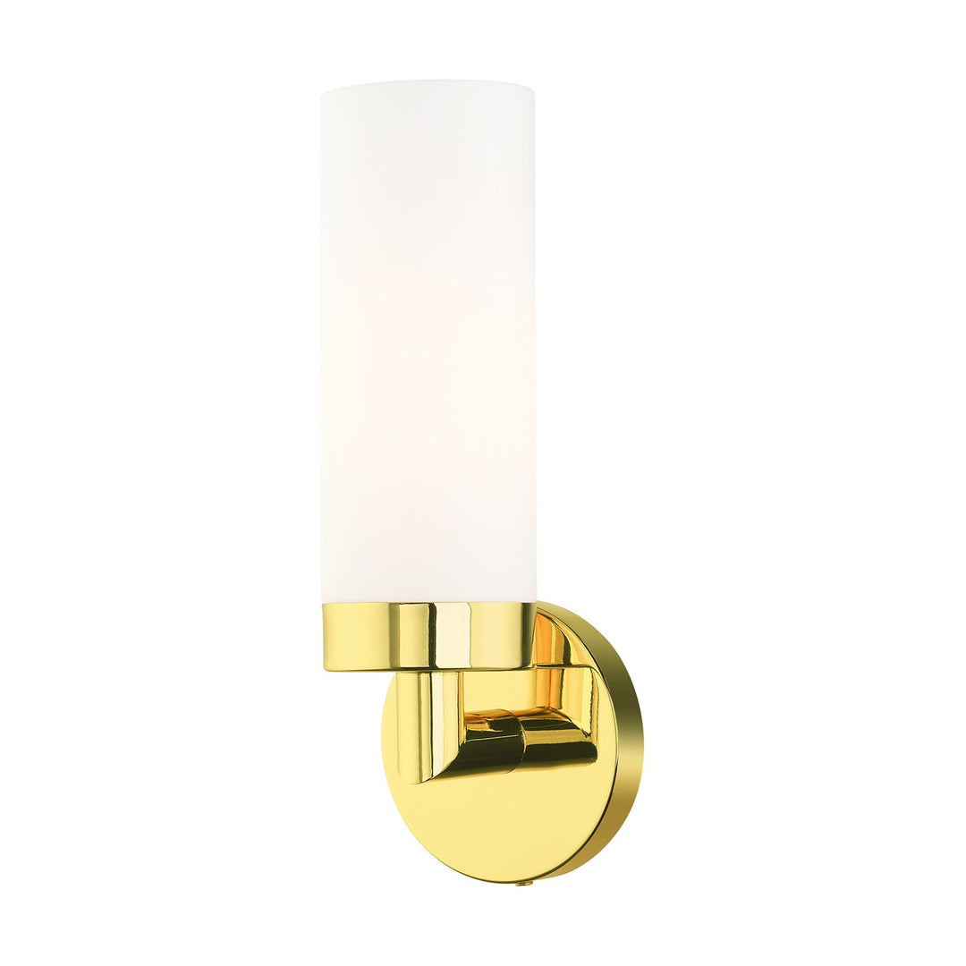 1 Light Polished Brass Ada Single Sconce by Livex Lighting