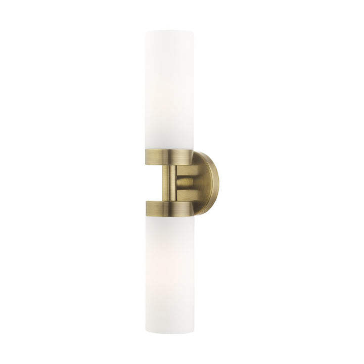2 Light Antique Brass Ada Vanity Sconce by Livex Lighting