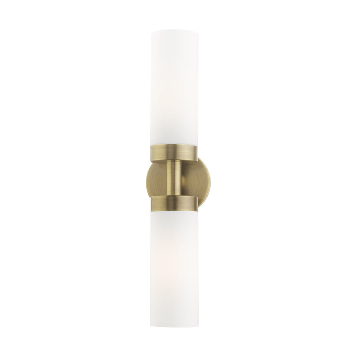 2 Light Antique Brass Ada Vanity Sconce