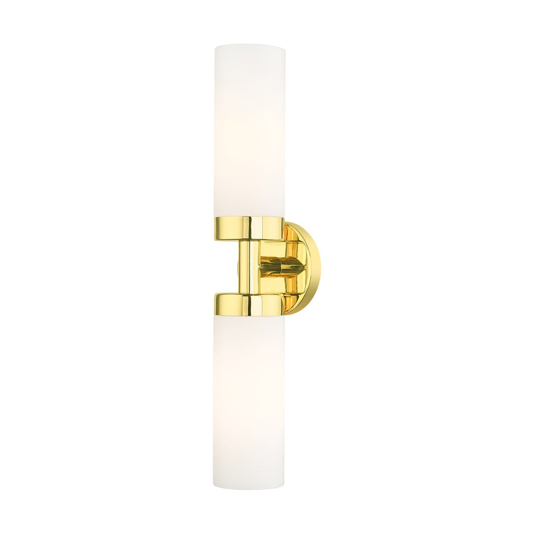 2 Light Polished Brass Ada Vanity Sconce by Livex Lighting