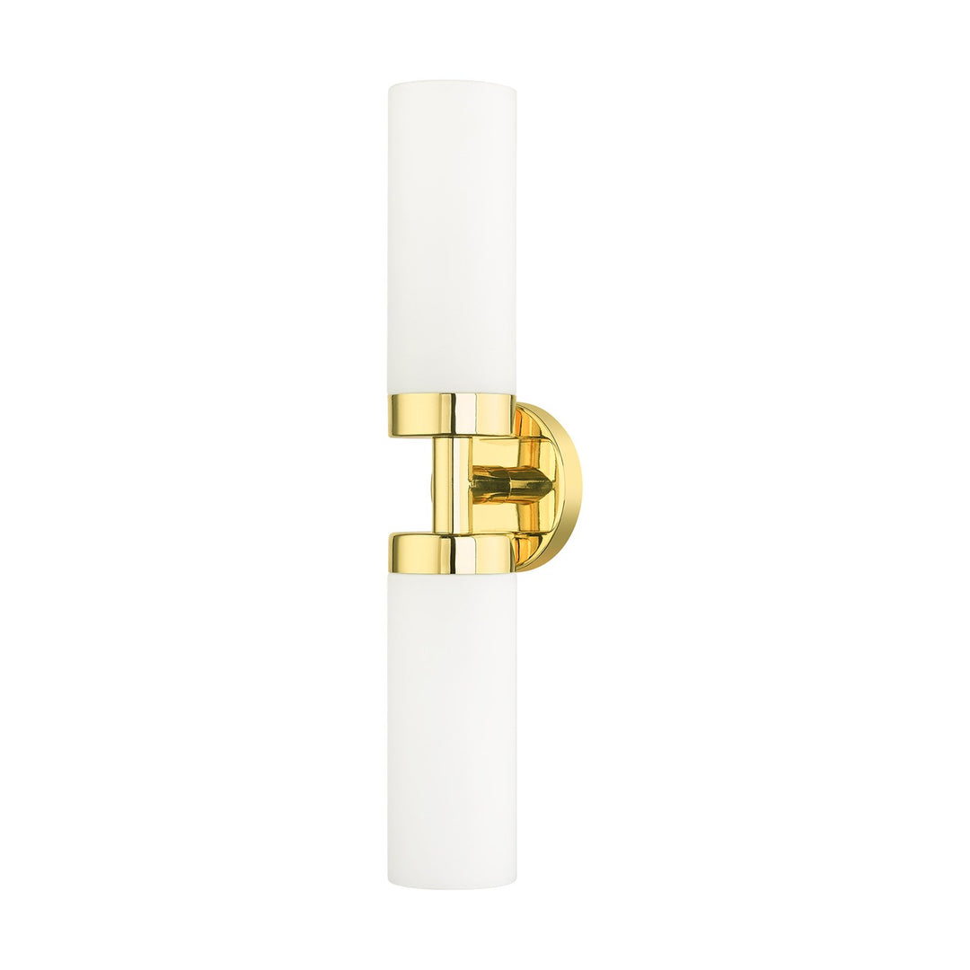 2 Light Polished Brass Ada Vanity Sconce