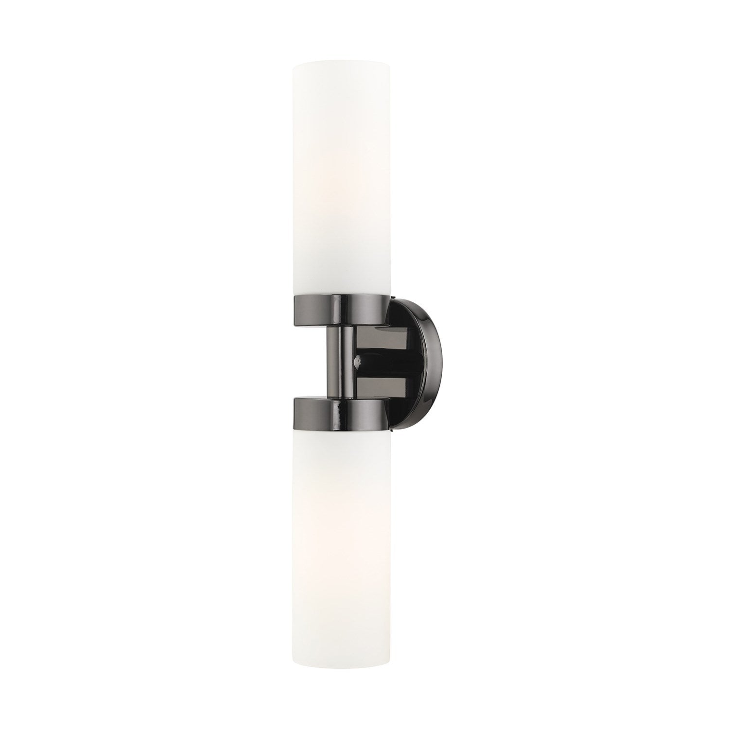2 Light Black Chrome Ada Vanity Sconce by Livex Lighting