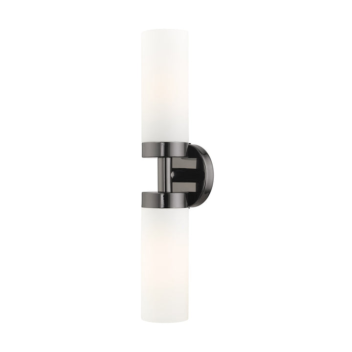 2 Light Black Chrome Ada Vanity Sconce by Livex Lighting