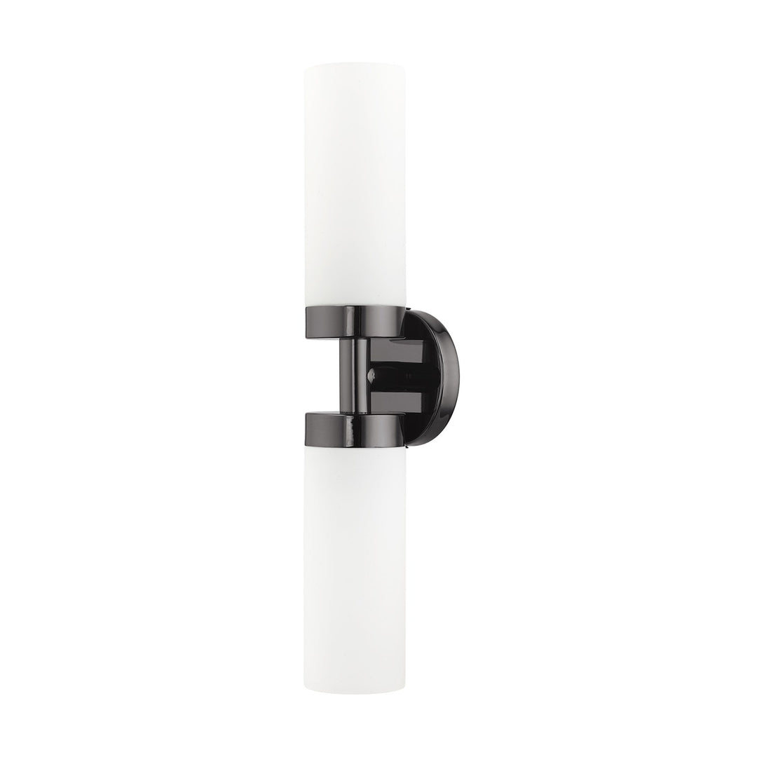 2 Light Black Chrome Ada Vanity Sconce