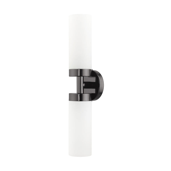 2 Light Black Chrome Ada Vanity Sconce