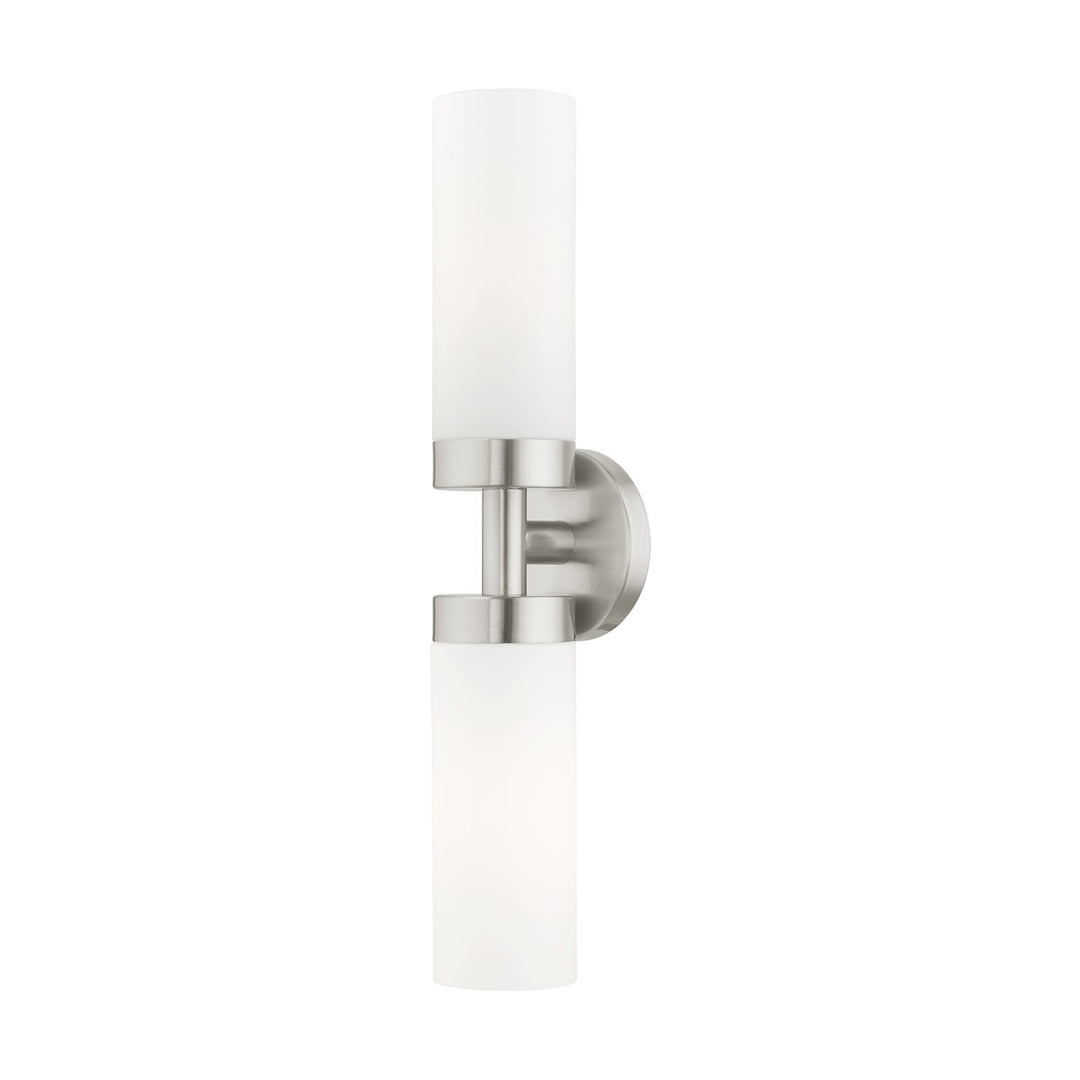 2 Light Brushed Nickel Ada Vanity Sconce by Livex Lighting