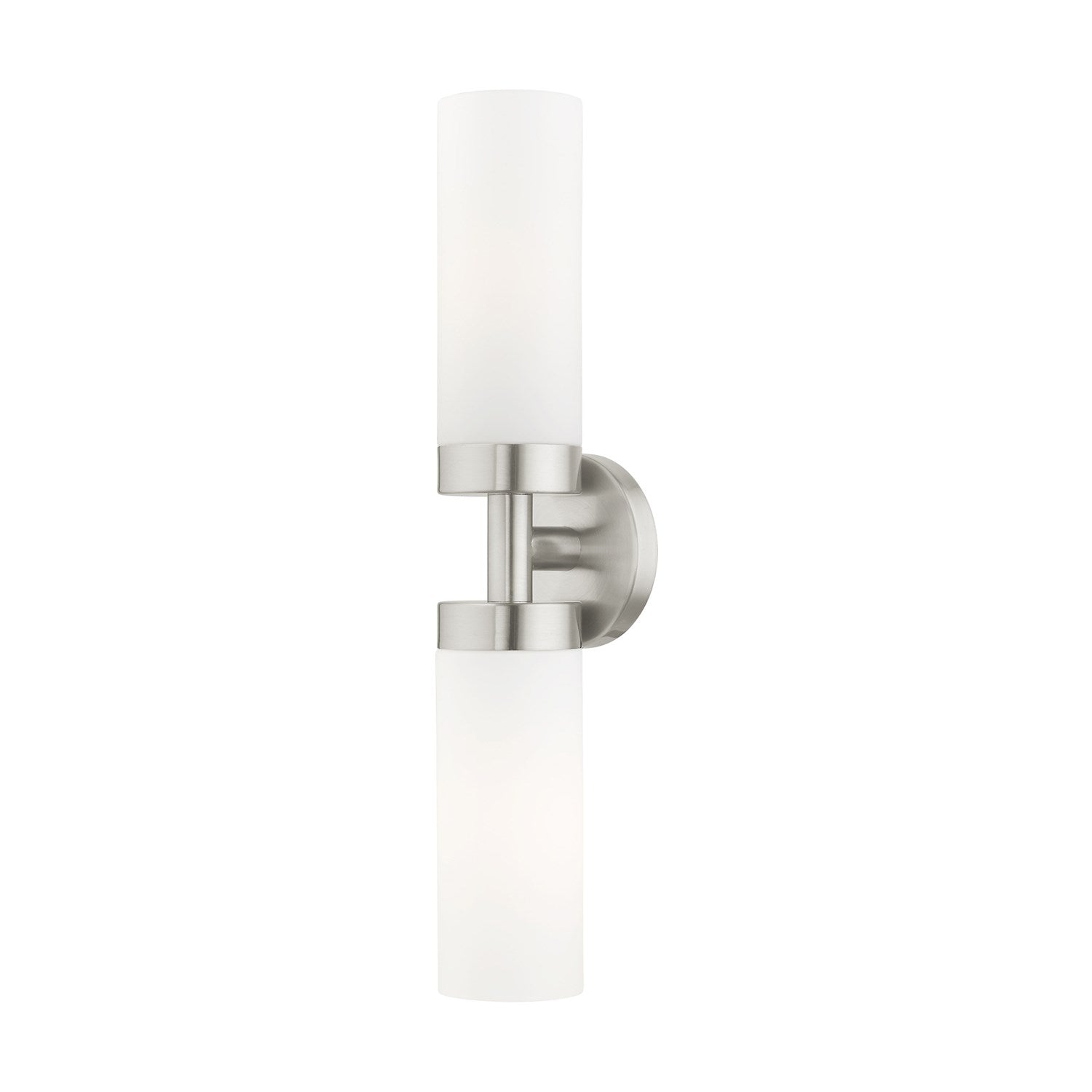 2 Light Brushed Nickel Ada Vanity Sconce by Livex Lighting