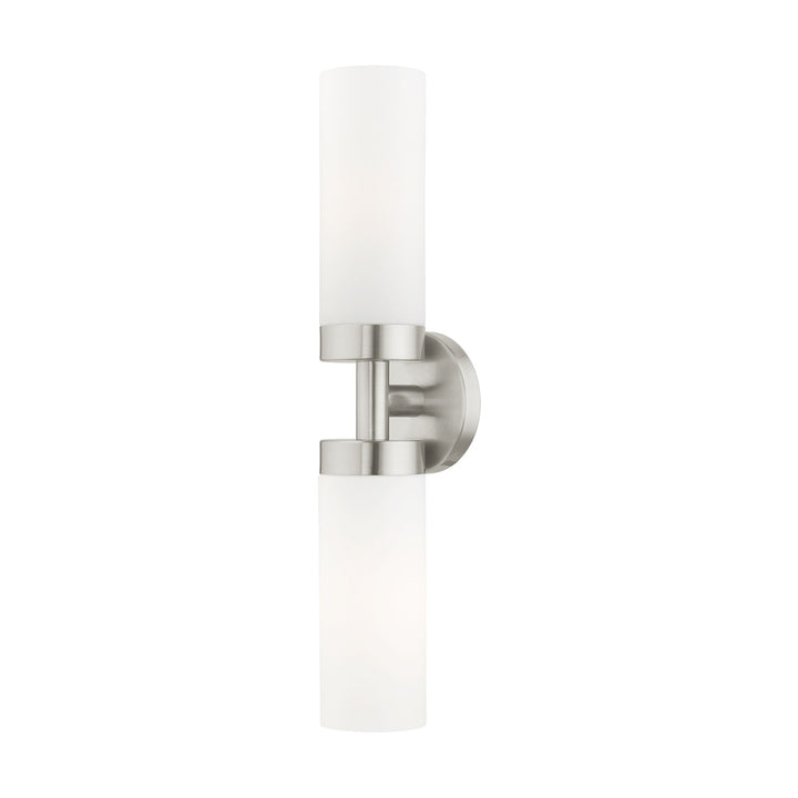 2 Light Brushed Nickel Ada Vanity Sconce by Livex Lighting