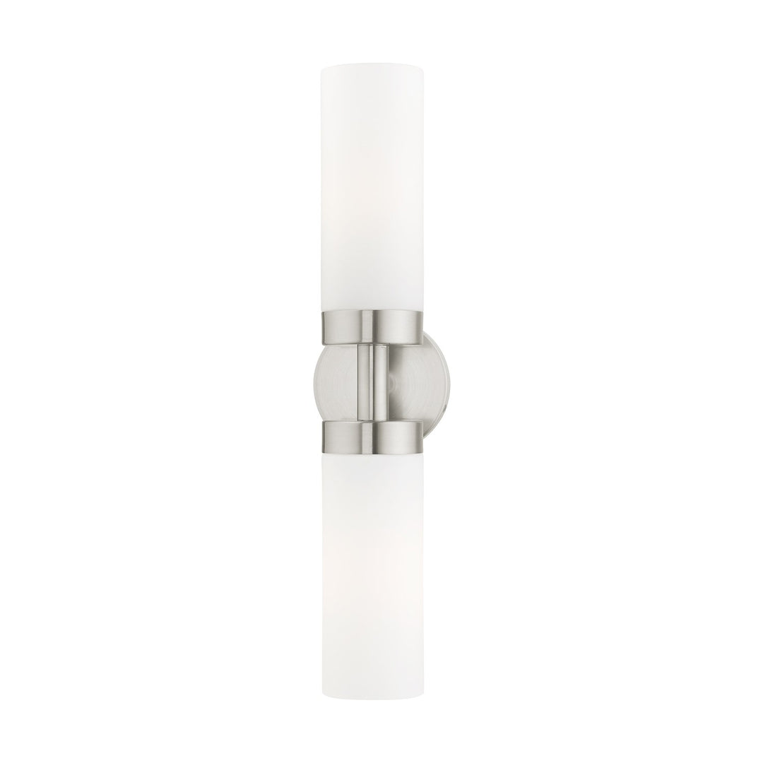 2 Light Brushed Nickel Ada Vanity Sconce