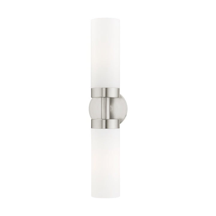 2 Light Brushed Nickel Ada Vanity Sconce